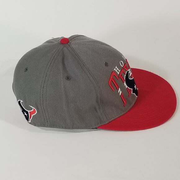 NFL Apparel Houston Texans Cap Hat Snapback Gray Red Vintage Collection - Picture 5 of 7